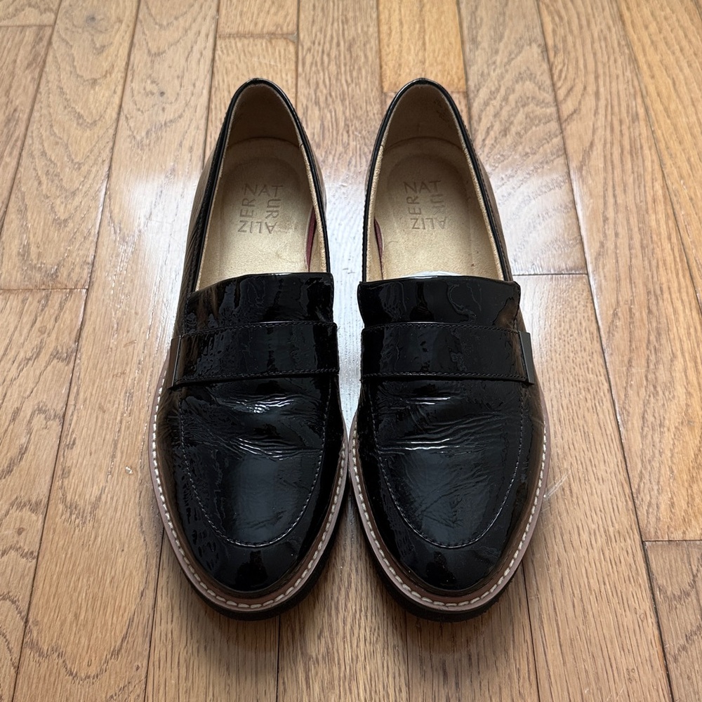 Naturalizer Adiline Platform Loafer Patent Leather Black Size 8.5 - Picture 2 of 7